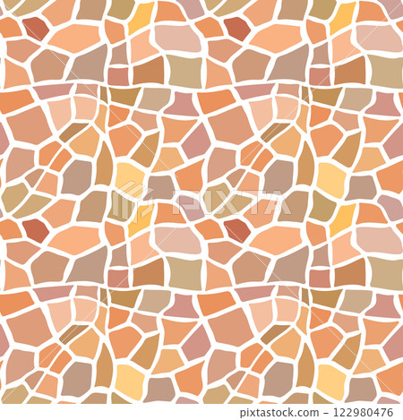 Abstract modern giraffe seamless pattern. Animals trendy background. Colorful decorative vector stock illustration for print, card, postcard, fabric, textile. Modern ornament of stylized skin 122980476