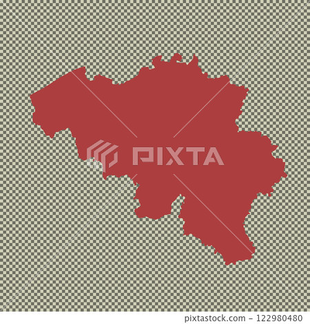 Map of Belgium, sign silhouette. World Map Globe. Vector Illustration isolated on transparent background. Europe continent Map of Belgium, sign silhouette. World Map Globe. Vector Illustration isolated on transparent background. Europe continent 122980480