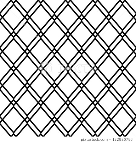 Abstract geometric black and white seamless pattern for web page, textures, card, poster, fabric, textile. Monochrome graphic repeating design. Modern minimalist stylish squared ornament 122980793