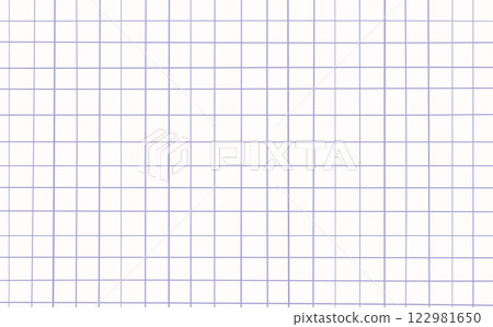 Graph ink doodle check paper. Printable squared grid paper with color lines. Geometric background for school, wrapping, invitations, card, scrapbooking, notebook, diary. Realistic lined paper blank 122981650