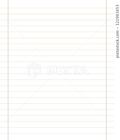 Grid paper. Abstract striped background with color horizontal lines. Geometric pattern for school, wallpaper, textures, notebook. Lined paper blank isolated on transparent background 122981653
