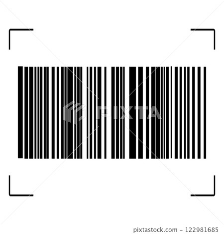 Barcode isolated on white background. Code stripes sticker. Barcode labels, customers qr code Barcode isolated on white background. Code stripes sticker. Barcode labels, customers qr code 122981685