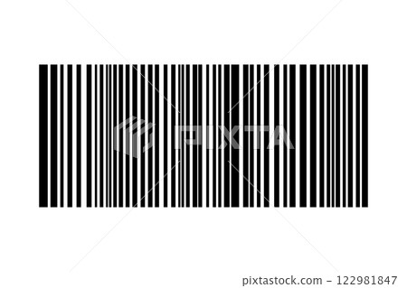 Barcode isolated on white background. Code stripes sticker. Barcode labels, customers qr code 122981847
