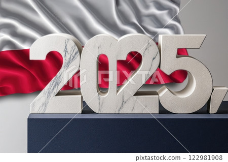 2025 A Vision for the Bright Future Ahead Filled with National Pride and Achievements 122981908