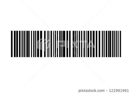 Barcode isolated on white background. Code stripes sticker. Barcode labels, customers qr code Barcode isolated on white background. Code stripes sticker. Barcode labels, customers qr code 122981981