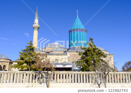 Mevlana Museum during winter located in Konya 122982743