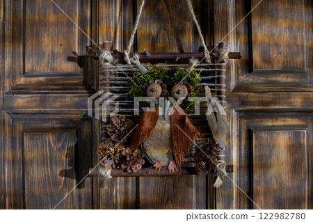 Decorative Owl Art for Rustic Home Dcor 122982780