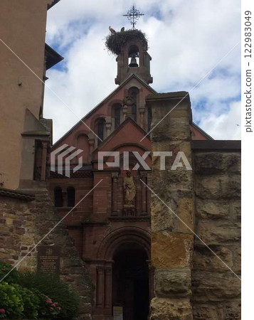 Beautiful Village Stork Beautiful Village Stork 122983049