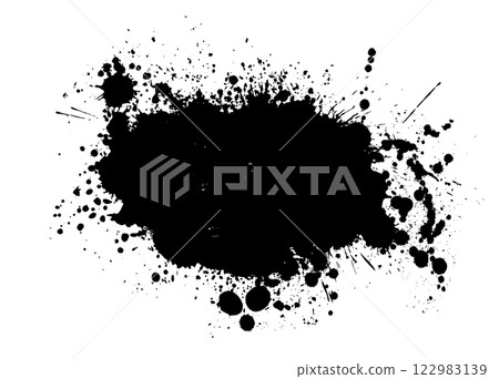 Splatter Paint Texture . Black Spray Blot of Ink. Place illustration Over any Object to Create Grungy Effect . hand drawn. Not AI, Vector Splatter Paint Texture . Black Spray Blot of Ink. Place illustration Over any Object to Create Grungy Effect . hand drawn. Not AI, Vector 122983139
