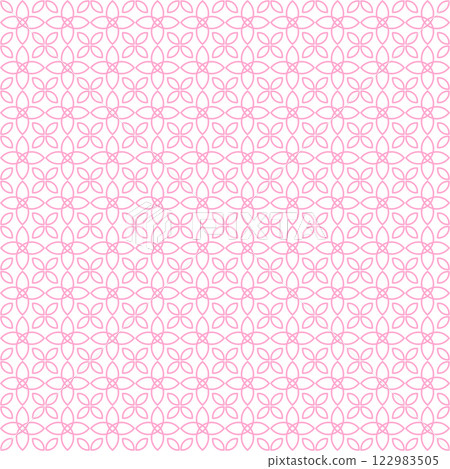 Geometric Flower seamless Pattern Aesthetics 122983505