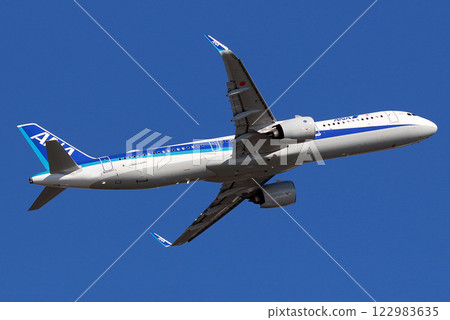 ANA A321neo takeoff climb 122983635