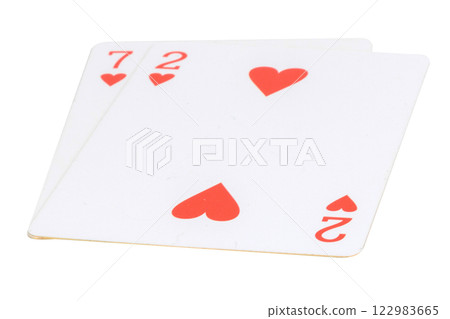 card gambling nine isolated on white background card gambling nine isolated on white background 122983665
