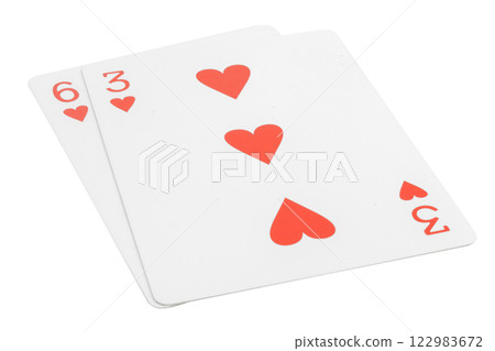 card gambling nine isolated on white background card gambling nine isolated on white background 122983672