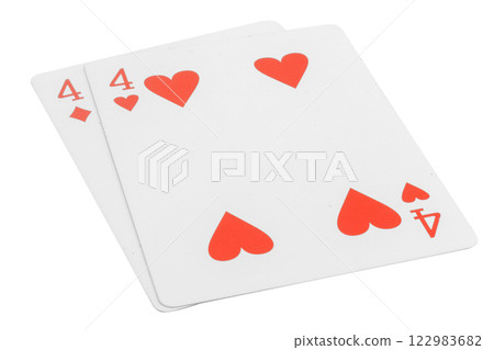 card gambling nine isolated on white background 122983682