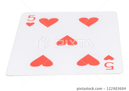 card gambling nine isolated on white background card gambling nine isolated on white background 122983684