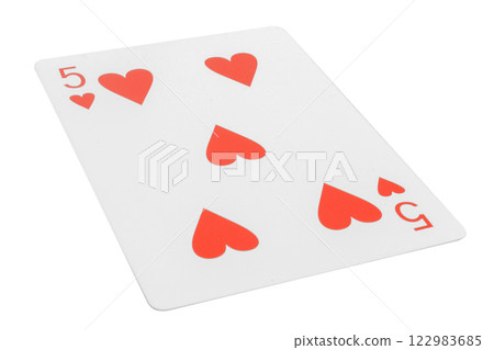 card gambling nine isolated on white background card gambling nine isolated on white background 122983685