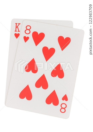 card gambling nine isolated on white background card gambling nine isolated on white background 122983709