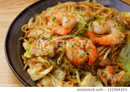 海鮮炒麵 海鮮炒麵 122984263