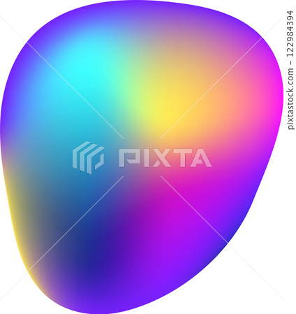 Creating a smooth gradient, blending vibrant shades of blue, yellow, and purple into a colorful abstract background, ideal for modern and dynamic design projects 122984394