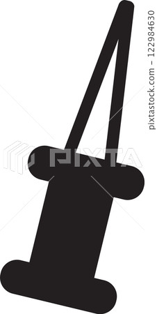 Simple black push pin silhouette with sharp needle pointing up, isolated vector illustration on white background, ideal for office and stationery related designs Simple black push pin silhouette with sharp needle pointing up, isolated vector illustration on white background, ideal for office and stationery related designs 122984630