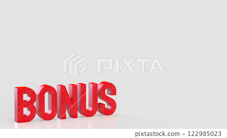 Bonus for Reword for Job or Business concept 3d Rendering. 122985023