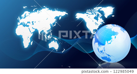 地球儀抽象畫背景 122985049