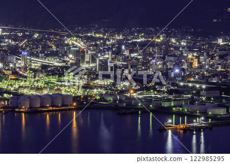 Tokuyama Night view around Tokuyama Station, Shunan City, Yamaguchi Prefecture Tokuyama Night view around Tokuyama Station, Shunan City, Yamaguchi Prefecture 122985295