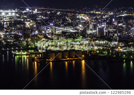 Tokuyama Night view around Tokuyama Station, Shunan City, Yamaguchi Prefecture Tokuyama Night view around Tokuyama Station, Shunan City, Yamaguchi Prefecture 122985298