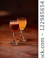 Beautiful photo of cocktail food. A bright juicy 122985654