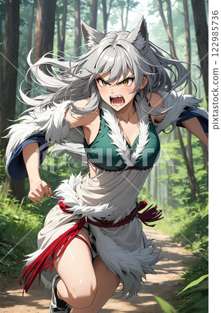 銀髮狼少女的狂奔 122985736