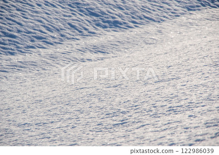 發光在早晨太陽的一個多雪的領域 發光在早晨太陽的一個多雪的領域 122986039