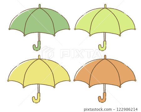 簡單的雨傘插圖集,手繪 簡單的雨傘插圖集,手繪 122986214