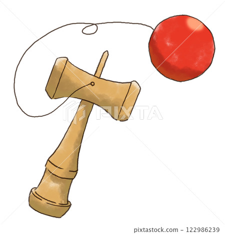 Kendama hand-drawn illustration Kendama hand-drawn illustration 122986239