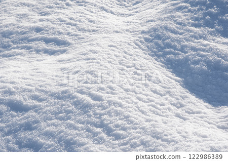 發光在早晨太陽的一個多雪的領域 122986389