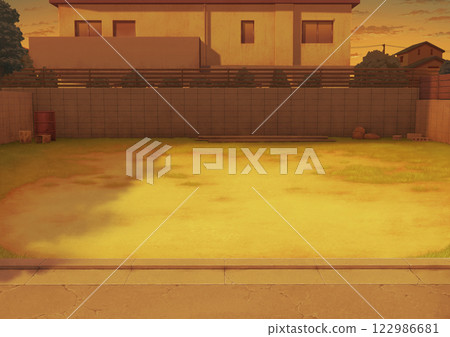 Vacant lot background illustration 02 122986681