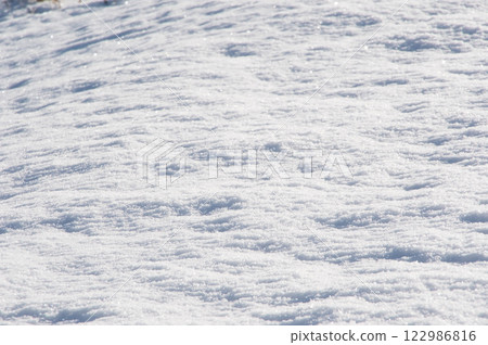 美麗的雪面圖案[雪景影像] 122986816