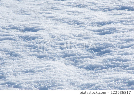 美麗的雪面圖案[雪景影像] 122986817