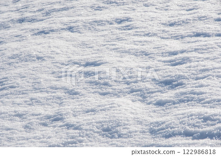 美麗的雪面圖案[雪景影像] 122986818