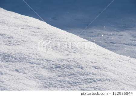 美麗的雪面圖案[雪景影像] 122986844