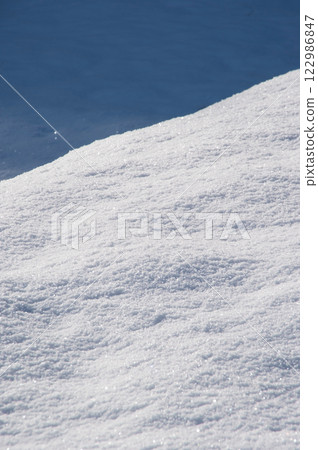 美麗的雪面圖案[雪景影像] 122986847