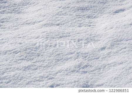 Beautiful snow surface patterns [Snowy landscape image] 122986851