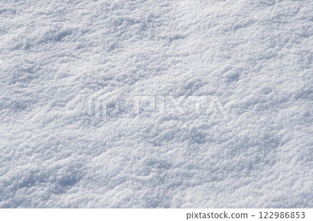 Beautiful snow surface patterns [Snowy landscape image] 122986853