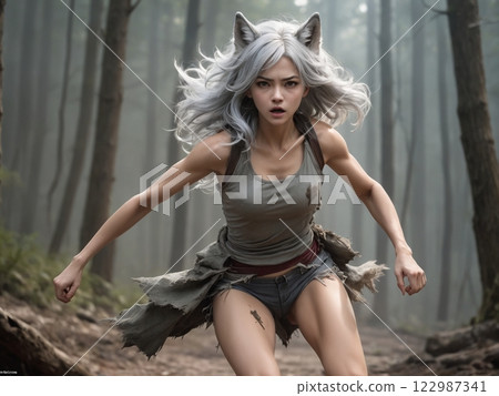 Running Wolf Girl 122987341