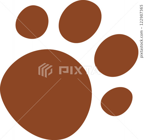 bear brown animal footprints bear brown animal footprints 122987365
