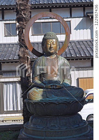 慈恩寺鍍金青銅阿彌陀如來坐像【埼玉縣埼玉市岩槻區】 122987436