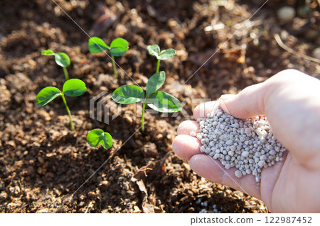 給農作物施肥 122987452