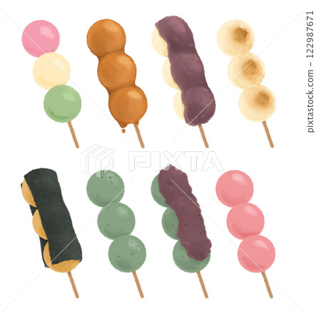 各種餃子插圖集 122987671