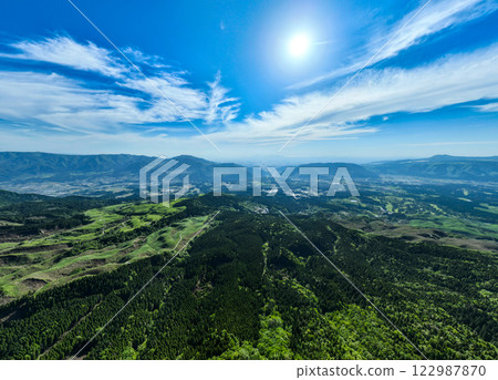 阿蘇山麓全景鳥瞰圖 122987870