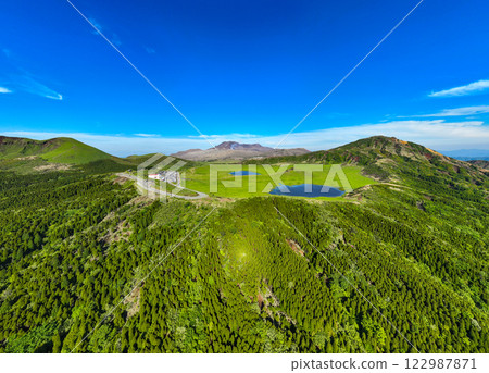 Panoramic aerial view of Asokusasenrihama Panoramic aerial view of Asokusasenrihama 122987871