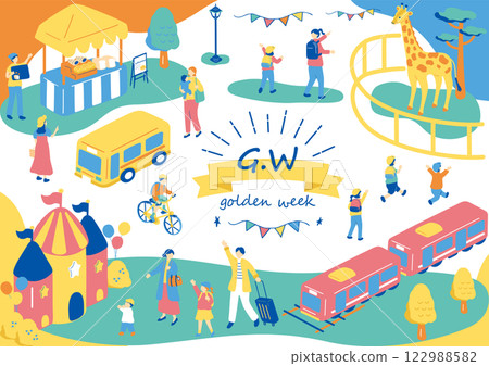 People enjoying Golden Week 122988582